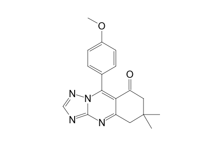 9-(4'-Methoxyphenyl)-6,6-dimethyl-6,7-dihydro-5H-[1,2,4]triazolo[5,1-b]-quinazolin-8-one