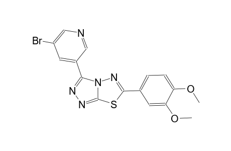 [1,2,4]triazolo[3,4-b][1,3,4]thiadiazole, 3-(5-bromo-3-pyridinyl)-6-(3,4-dimethoxyphenyl)-