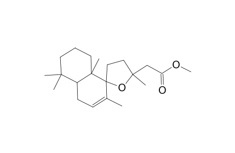 Spiro[furan-2(5H),1'(4'H)-naphthalene]-5-acetic acid, 3,4,4'a,5',6',7',8',8'a-octahydro-2',5,5',5',8'a-pentamethyl-, methyl ester