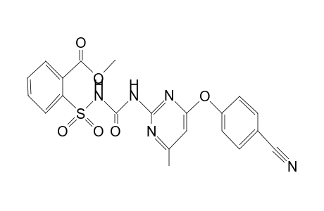 Benzoic acid, 2-[[[[[4-(4-cyanophenoxy)-6-methyl-2-pyrimidinyl]amino]carbonyl]amino]sulfonyl]-, methyl ester