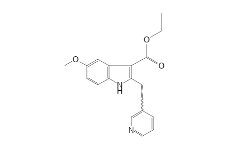 5-METHOXY-2-[2-(3-PYRIDYL)VINYL]INDOLE-3-CARBOXYLIC ACID, ETHYL ESTER