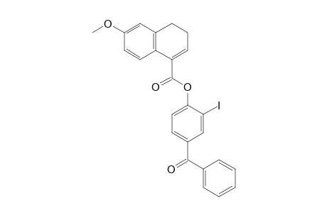 2-Iodo-4-benzoylphenyl 6-methoxy-3,4-dihydronaphthalene-1-carboxylate