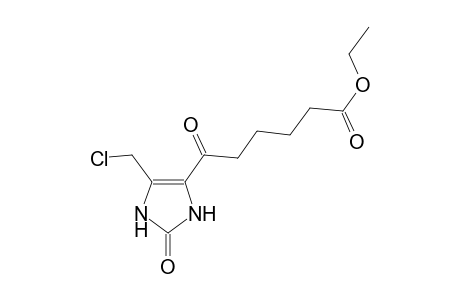 ethyl 6-[5-(chloromethyl)-2-oxo-2,3-dihydro-1H-imidazol-4-yl]-6-oxohexanoate