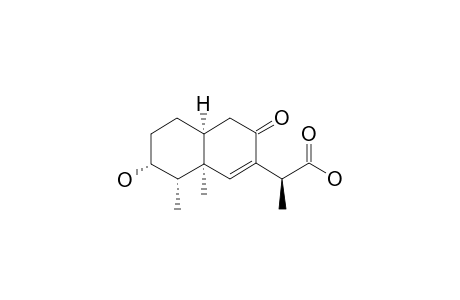 (3-R,4-S,5-R,10-S,11-S)-3-HYDROXY-8-OXO-6-EREMOPHILEN-12-OIC_ACID