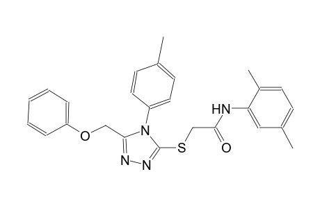 N-(2,5-dimethylphenyl)-2-{[4-(4-methylphenyl)-5-(phenoxymethyl)-4H-1,2,4-triazol-3-yl]sulfanyl}acetamide