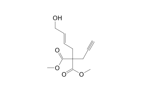 Methyl 2-(methoxycarbonyl)-2-propargyl-6-hydroxy-4-hexenoate