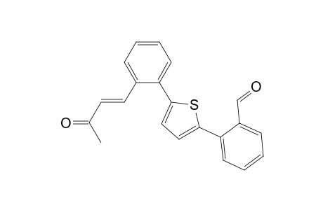 Benzaldehyde, 2-[5-[2-(3-oxo-1-butenyl)phenyl]-2-thienyl]-