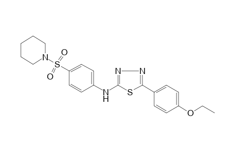 2-(p-ethoxyphenyl)-5-[p-(piperidinosulfontl)anilino]-1,3,4-thiadiazole