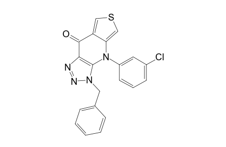 8-(3-Chlorophenyl)-1,8-dihydro-1-(phenylmethyl)-4H-thieno[3,4-e]1,2,3-triazolo[4,5-b]pyridin-4-one