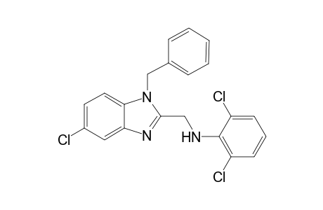 (1-benzyl-5-chloro-benzimidazol-2-yl)methyl-(2,6-dichlorophenyl)amine