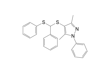 3,5-dimethyl-1-phenyl-4-{[alpha-(phenylthio)benzyl]trio}pyrazole