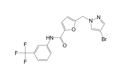 5-[(4-bromo-1H-pyrazol-1-yl)methyl]-N-[3-(trifluoromethyl)phenyl]-2-furamide