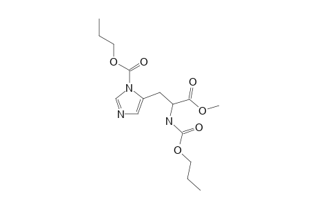 L-Histidine, N,N'-bis(N-propyloxycarbonyl)-, methyl ester