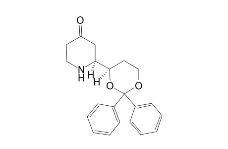 syn-(2RS)-2-[(4SR)-2,2-Diphenyl-1,3-dioxan-4-yl]piperidin-4-one