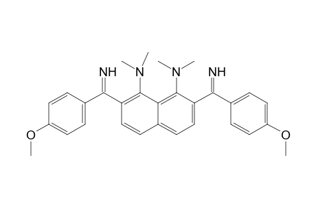 2,7-Bis[imino(4-methoxyphenyl)methyl]-N1,N1,N8,N8-tetramethylnaphthalene-1,8-diamine