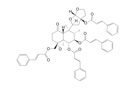 (4R,11S,13R)-6-ALPHA,7-BETA,13,18-TETRA-TRANS-CINNAMOYLOXY-4-HYDROXY-11,16:15,16-DIEPOXY-1-NEOCLERODANONE