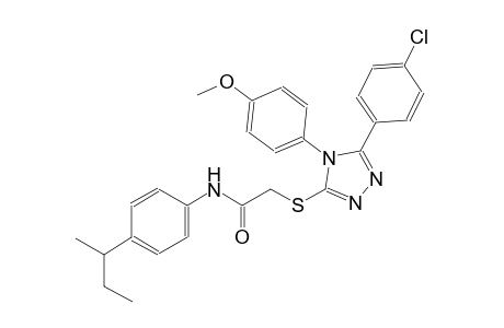 N-(4-sec-butylphenyl)-2-{[5-(4-chlorophenyl)-4-(4-methoxyphenyl)-4H-1,2,4-triazol-3-yl]sulfanyl}acetamide