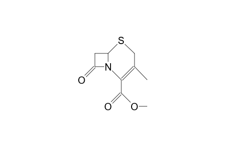 3-Methyl-8-oxo-5-thia-1-aza-bicyclo(4.2.0)oct-2-ene-2-carboxylic acid, methyl ester