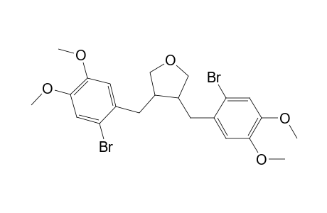 3,4-Bis(2-bromo-4,5-dimethoxybenzyl)tetrahydrofuran