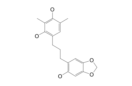 1-(2',4'-DIHYDROXY-3',5'-DIMETHYLPHENYL)-3-(2''-HYDROXY-4'',5''-METHYLENEDIOXYPHENYL)-PROPANE