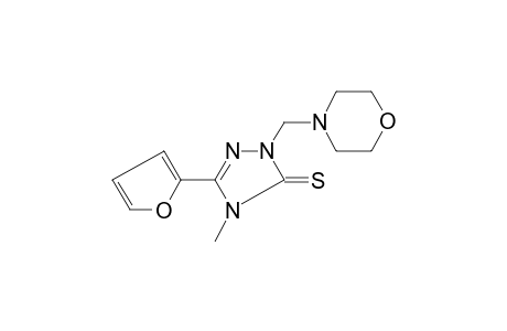 1H-1,2,4-Triazole-5(4H)-thione, 3-(2-furyl)-4-methyl-1-(4-morpholylmethyl)-