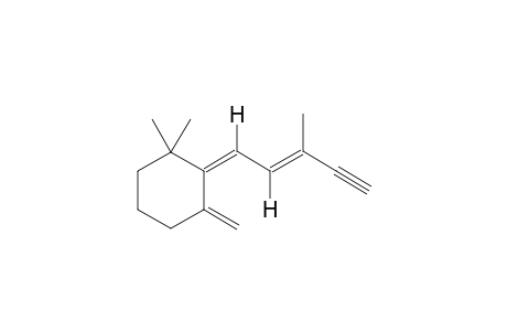 1-((1,1'-Z,2'-E)-3'-Methyl-pent-2'-en-4'-yn-1'-ylidene)-2-methylene-6,6-dimethyl-cyclohexane