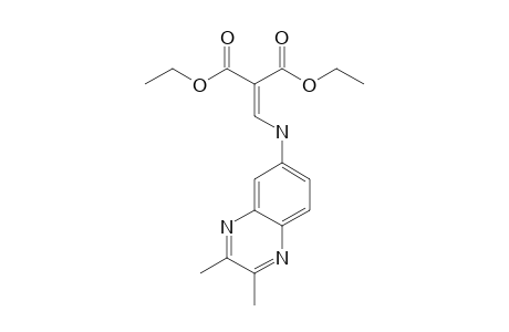 2-[[(2,3-dimethyl-6-quinoxalinyl)amino]methylidene]propanedioic acid diethyl ester