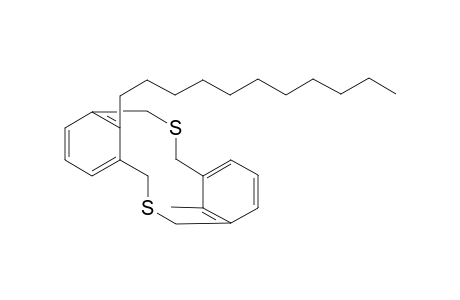 Anti-9-methyl-2,11-dithia-18-undecyl[3.3]metacyclophane