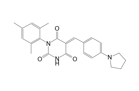 2,4,6(1H,3H,5H)-pyrimidinetrione, 5-[[4-(1-pyrrolidinyl)phenyl]methylene]-1-(2,4,6-trimethylphenyl)-, (5E)-