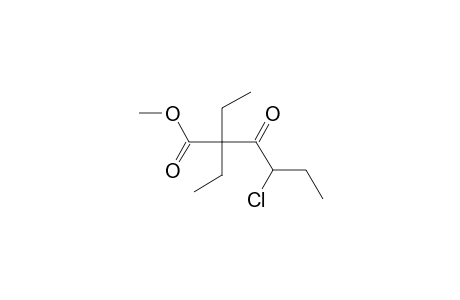 4-chloro-2,2-dimethyl-3-oxohexanoic acid, methyl ester