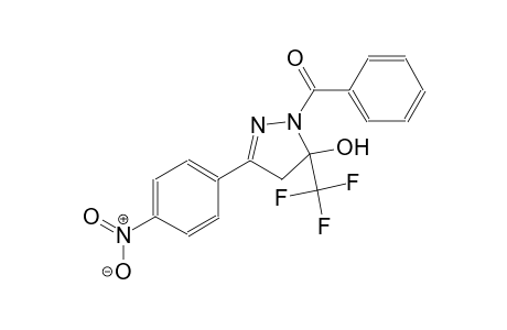 1-benzoyl-3-(4-nitrophenyl)-5-(trifluoromethyl)-4,5-dihydro-1H-pyrazol-5-ol