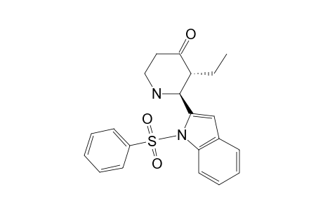 (2S,3R)-2-(1-besylindol-2-yl)-3-ethyl-4-piperidone