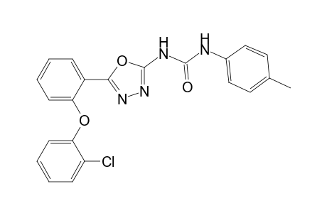 N-{5-[2'-(2"-Chlorophenoxy)phenyl]-1,3,4-oxadiazol-2-yl}-N'-(4"'-methylphenyl)urea