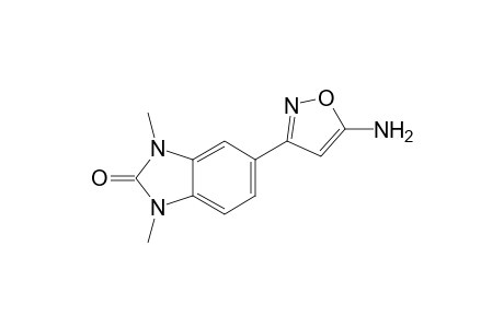 5-(5-aminoisoxazol-3-yl)-1,3-dimethyl-benzimidazol-2-one