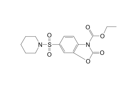 3(2H)-benzoxazolecarboxylic acid, 2-oxo-6-(1-piperidinylsulfonyl)-,ethyl ester