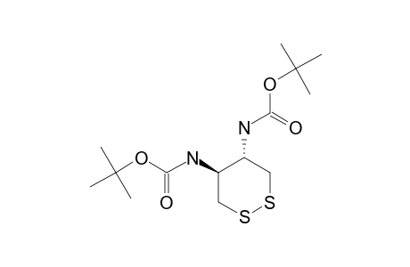 (4-R,5-R)-TRANS-4,5-BIS-(TERT.-BUTYLOXYCARBONYLAMINO)-1,2-DITHIANE