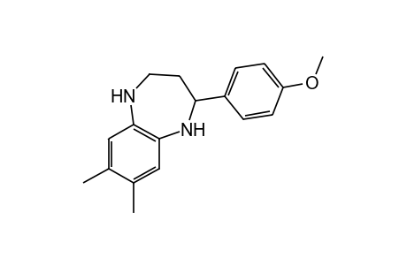 7,8-Dimethyl-2-(p-methoxyphenyl)-2,3,4,5-tetrahydro-1H-1,5-benzodiazepine