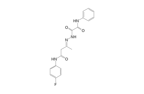 (3E)-3-([Anilino(oxo)acetyl]hydrazono)-N-(4-fluorophenyl)butanamide