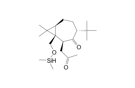 (+)-(1S,2S,4R,7R)4-tert-Butyldimethylsiloxymethyl-8,8-dimethyl-2-(2-oxopropyl)bicyclo[5.1.0]octan-3-one