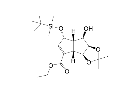 (7S,8R)-4-endo-[(tert-Butyldimethylsilyl)oxy]-2-carbethoxy-7,8-(isopropylidenedioxy)bicyclo[3.3.0]oct-2-en-6-ol