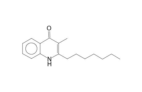 2-HEPTYL-3-METHYL-4-QUINOLINONE