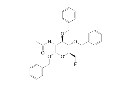 1,3,4-tri-o-Benzyl-2-acetamido-2-deoxy-6-fluoro-6-deoxy-alpha-D-glucopyranose