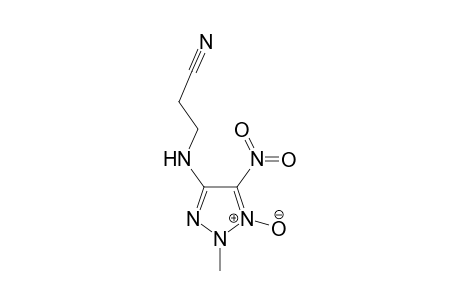 3-[(2-Methyl-5-nitro-1-oxido-2H-1,2,3-triazol-4-yl)amino]propanenitrile