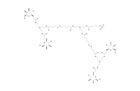 #4;4-[2-[BIS-(2-[[5-(4-[2-[BIS-(2-[[2-(1-THIO-BETA-D-GALACTOPYRANOSYL)-ETHANOYL]-AMINO]-ETHYL)-AMINO]-ETHYLCARBAMOYL]-BUTYLDISULFANYL)-PENTANOYL]-AMINO]-ETHYL)