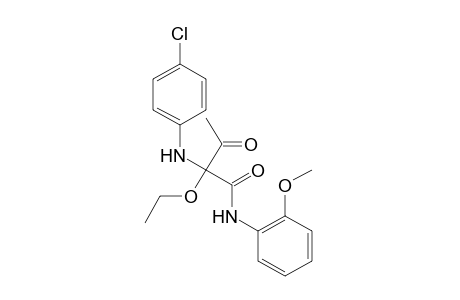 2-(p-chloroanilino)-2-ethoxy-o-acetoacetanisidide