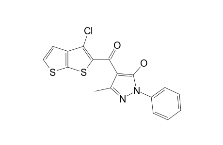 (3-CHLOROTHIENO-[2,3-B]-THIEN-2-YL)-(5-HYDROXY-3-METHYL-1-PHENYL-1H-PYRAZOL-4-YL)-METHANONE