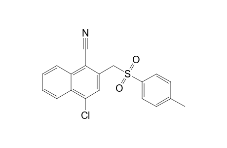 4-Chloro-2-(p-tolylsulfonylmethyl)-1-naphthonitrile