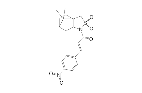 1,4,5,6,7,7a-Hexahydro-1-[3'-(4''-nitrophenyl)-1'-oxoprop-2'-enyl]-8,8-dimethyl-3H-3a,6-methano2.1]benzisothiazole]-2,2-dioxide