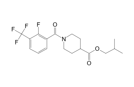 Isonipecotic acid, N-(2-fluoro-3-trifluoromethylbenzoyl)-, isobutyl ester