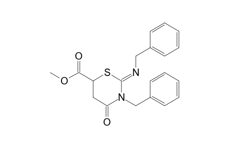 2H-1,3-Thiazine-6-carboxylic acid, 3-benzyl-2-(benzylimino)tetrahydro-4-oxo-, methyl ester